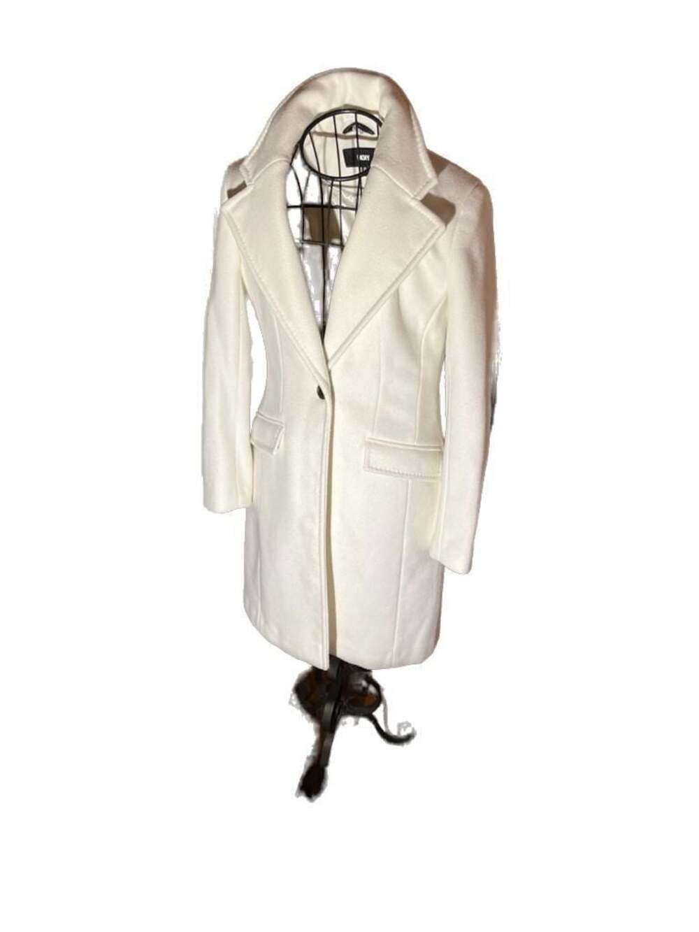 DKNY Women's Single-Button Reefer Coat - ,